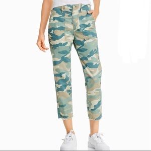 MOTHER 11”Rise SHAKER CAMO CHOP CROP CROPPED Pants
